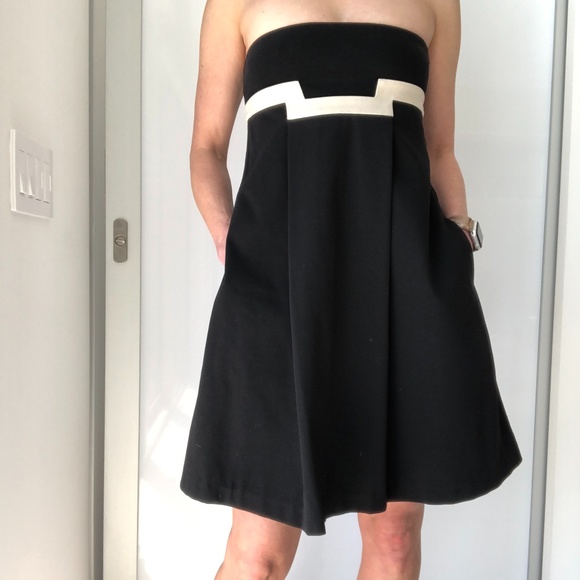 DVF Strapless Empire Cocktail Dress 4 NWOT - Picture 1 of 5